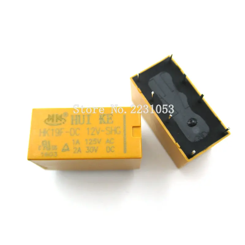 2 шт./лот HK19F-DC12V-SHG реле HK19-12V 1A 125 В переменного тока/2A 30V DC 8Pin | Обустройство дома