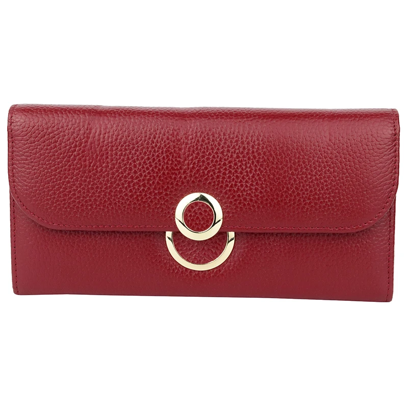 

Large Capacity Cowhide Women Wallets Two-fold Zipper Purses Multi-Card Bit Card Wallet New Arrivals Long Women Leather Wallets