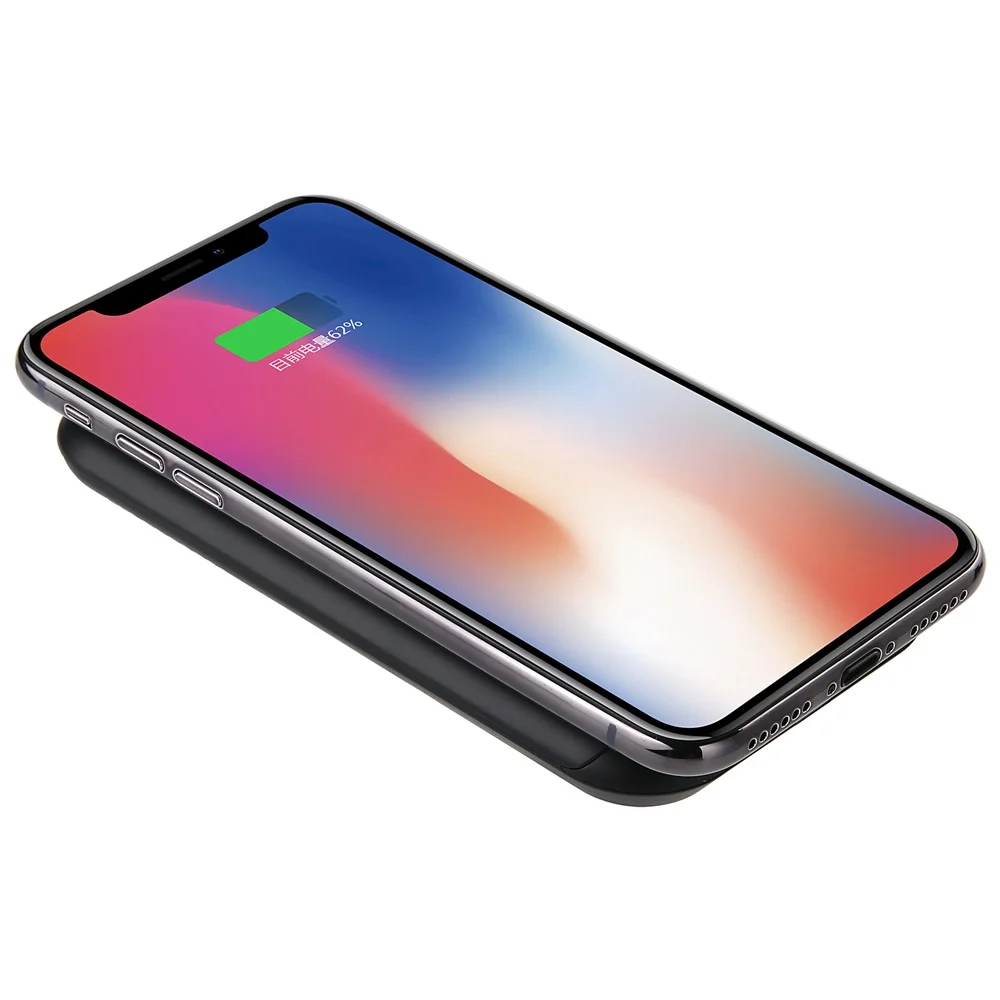 696 Q800 Быстрое беспроводное зарядное устройство для iPhone X 8 Xs Max Xr Qi Беспроводное зарядное устройство Быстрая Беспроводная зарядка Подставка для samsung S9 S8 Note