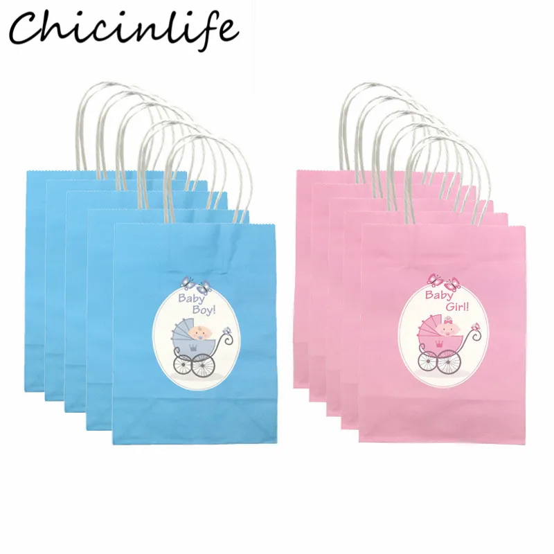 Chicinlife 5 шт. пакет из крафт бумаги для мальчиков и девочек подарков на день