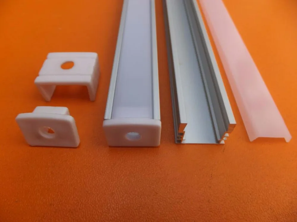

Free Shipping Aluminum 6063 Surface Mounted Aluminum LED Profile For SMD LED Strip Light Aluminum Extrusion