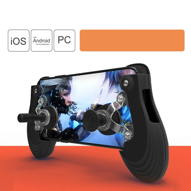 

Mobile Game Joystick Physical Fling Joystick Touch Screen Rocker Smart Phone Gamepad For Android iPhone Phone pads games