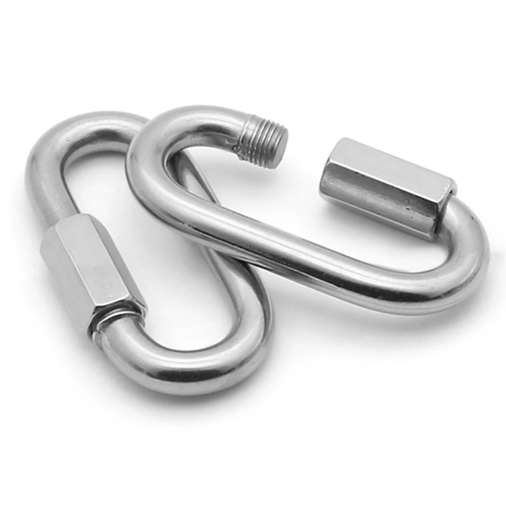Ochoos 304 Stainless Steel Multifunctional Lock Hook Quick Link Screw Lock Ring Hook Carbiner Color: M3.5 Ochoos 304 Stainless Steel Multifunctional Lock Hook Quick Link Screw Lock Ring Hook Carbiner Color: M3.5