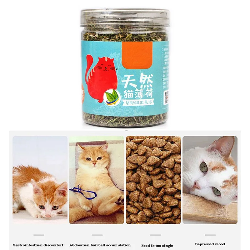 Натуральный Премиум Catnip ментоловый аромат мята для кошки забавные игрушки для котят кондиционер желудок 20 г