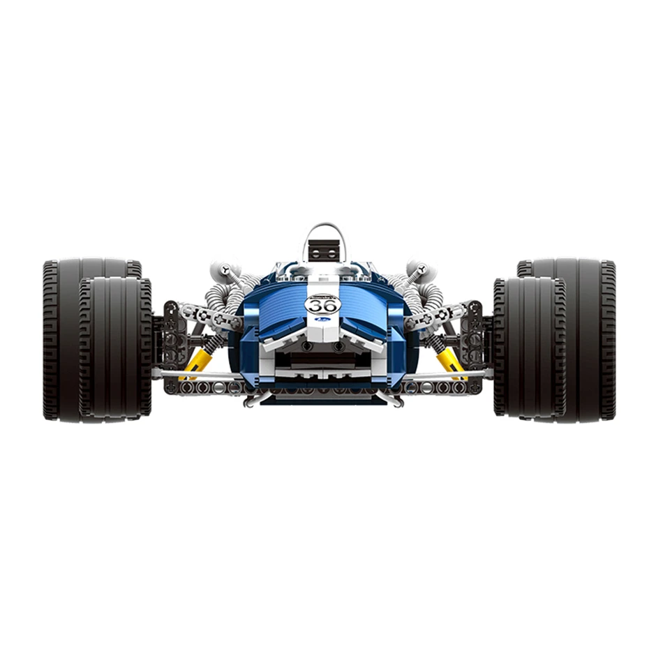 XINGBAO 03022 TECHNIC Car Series 1758PCS The Blue Racing Car Set Building Blocks Bricks Compatible Legoings Technic Car Juguetes