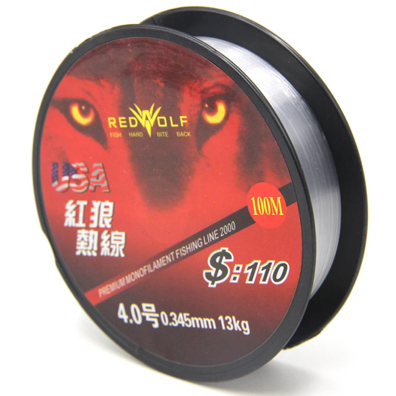 100M Fishing Line Monofilament Nylon High Tensile Abrasion Super Strong
