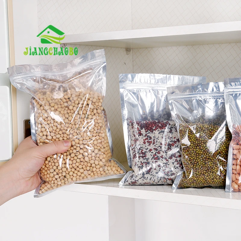 

Transparent Food Storage Bag Nut Miscellaneous Grains Moisture-proof Plastic Bag Ziplock Bag Packaging Dried Fruit Tea Bag