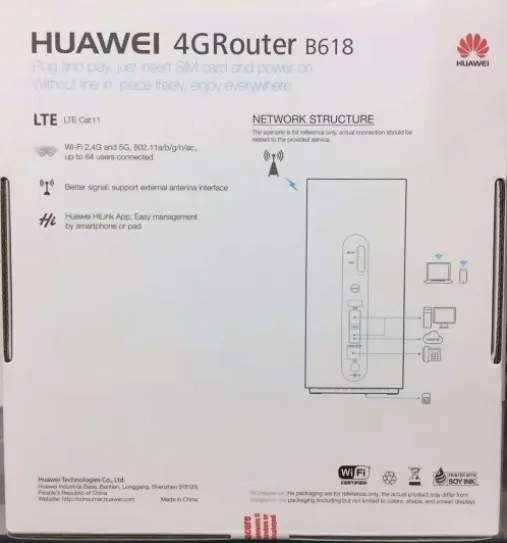 Разблокированный huawei B618 LTE Cat11 беспроводной шлюз lte маршрутизатор