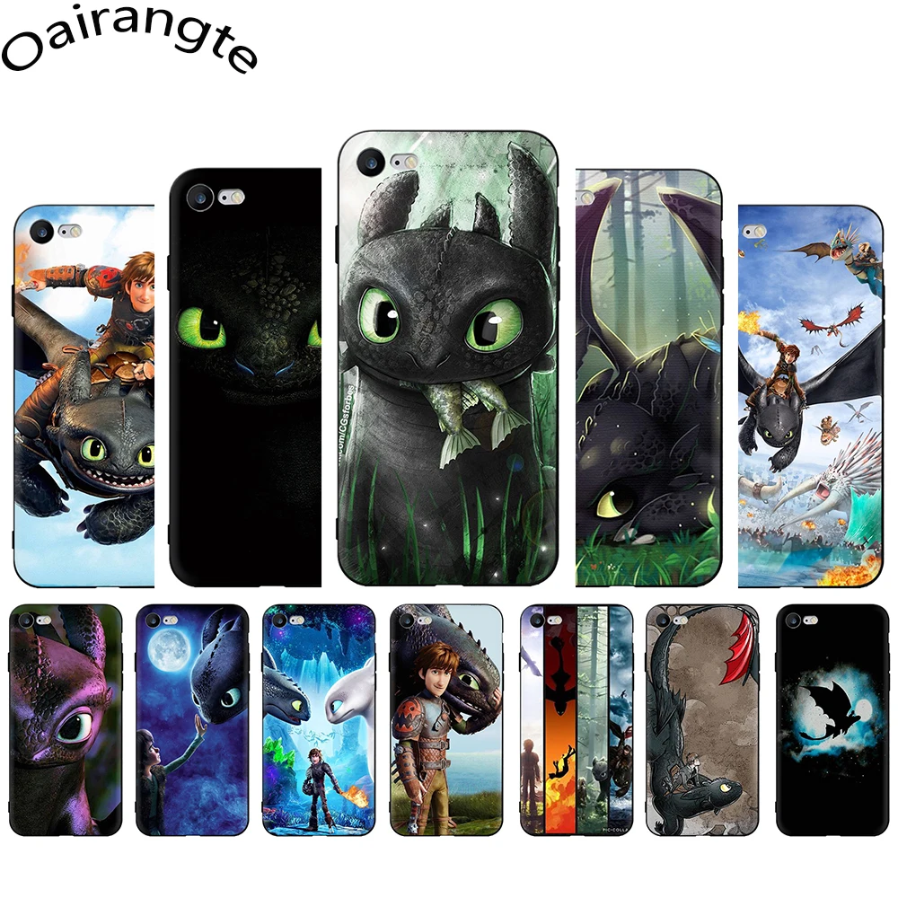 

Toothless soft silicone phone cover case for iphone 5 5s SE 6 6s 7 8 Plus X XR XS 11 pro Max
