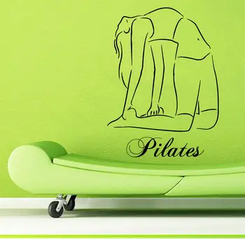 

Wall Decals Sport Girl Fitness Pilates Yoga Vinyl Sticker Murals Gym Decor
