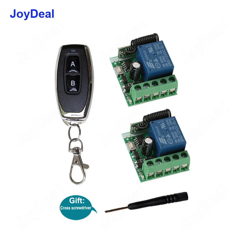 

433Mhz Universal DC 12V 10A 1CH Wireless RF Remote Control Switch Receiver Module and RF Transmitter Electronic Lock Control Diy