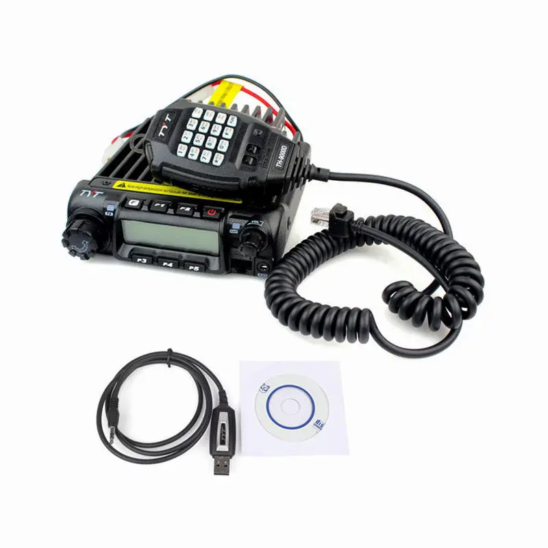 

TYT TH9000D UHF 450-460MHz 50W 200CH ham Two way Transceiver Groups Scrambler Car Mobile Vehicle Radio with USB Cable Kit