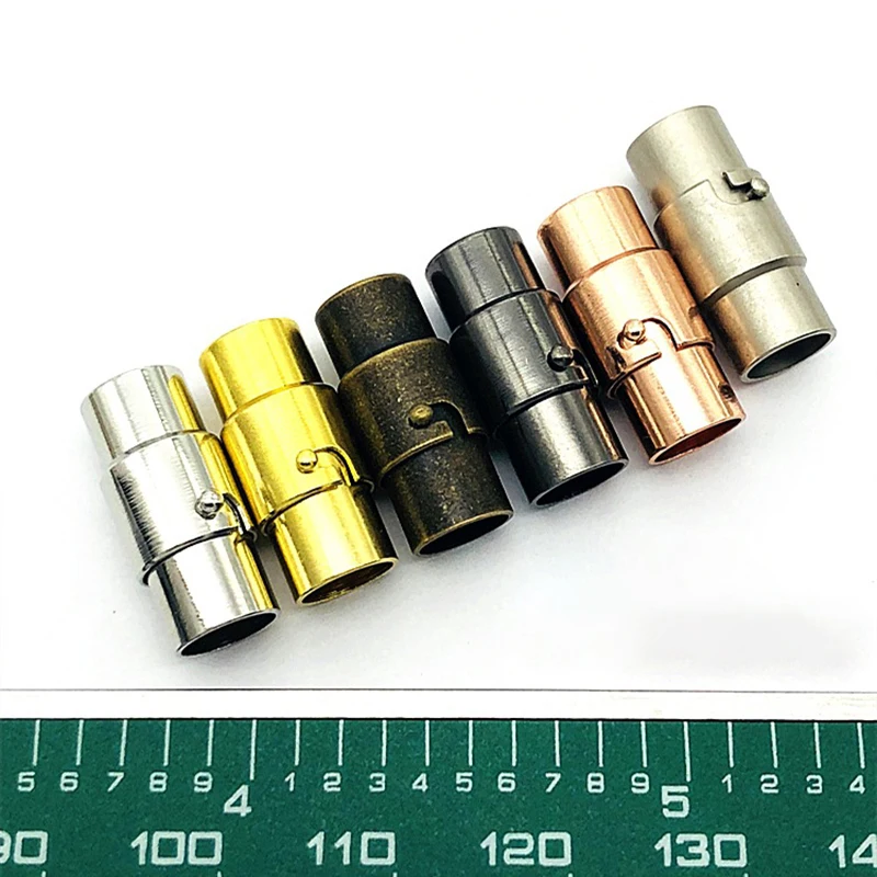 10pcs-lot-Gold-Strong-Round-Magnetic-Clasps-Fit-3-4-5-6-8mm-Leather-Cord-Bracelets
