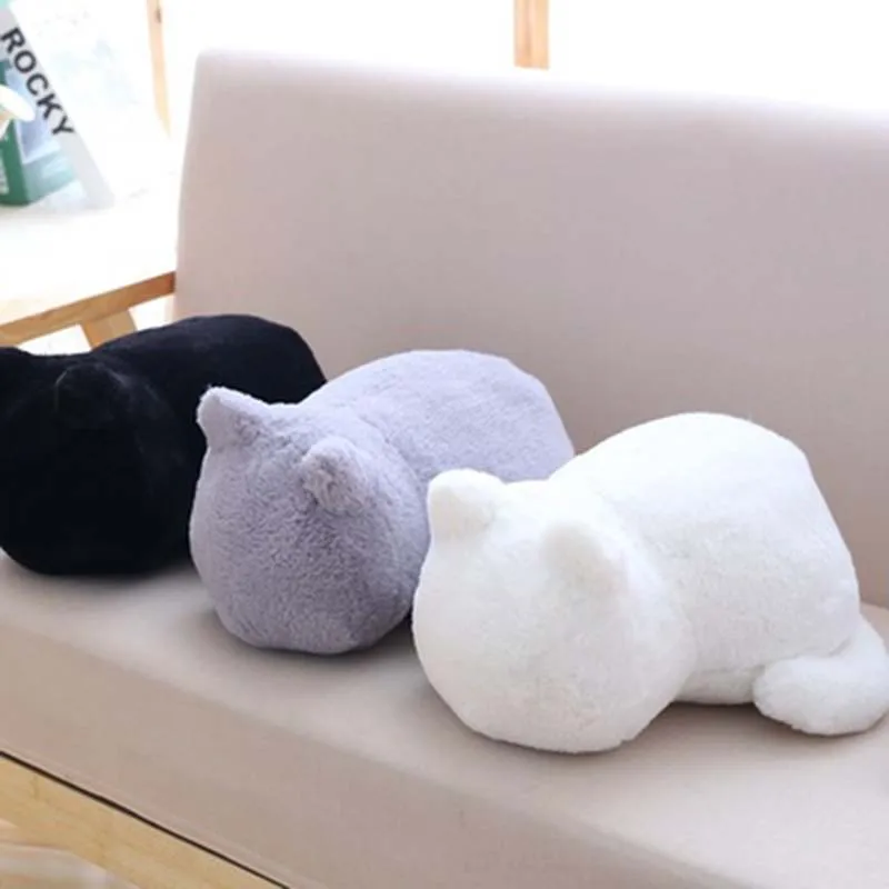 

33*24*18cm Cute Cat Cartoon Cushion Plush Stuffed Throw baby Pillow Toy Doll Home Decoration bithday Gift for friends kids 1pc
