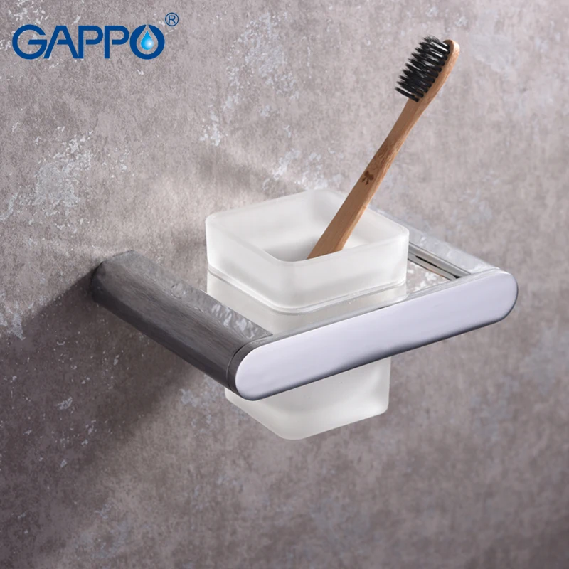 

GAPPO Toilet Brush Holders black wall mounted bathroom Brush Holders hangers bath hardware accessories storage