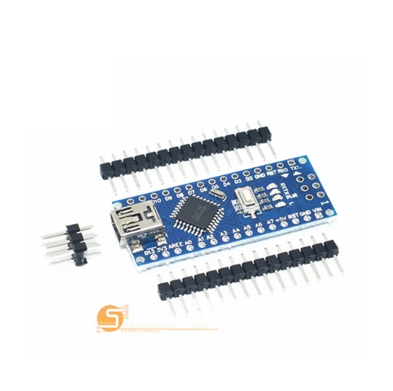 Для arduino Nano V3.0 контроллер ATMEGA328P ATMEGA328 CH340+ USB кабель - Цвет: kit A