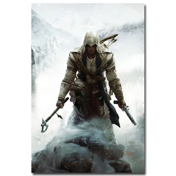 Плакат гобелен шелковый Кредо убийцы Assassins Creed в ассортименте