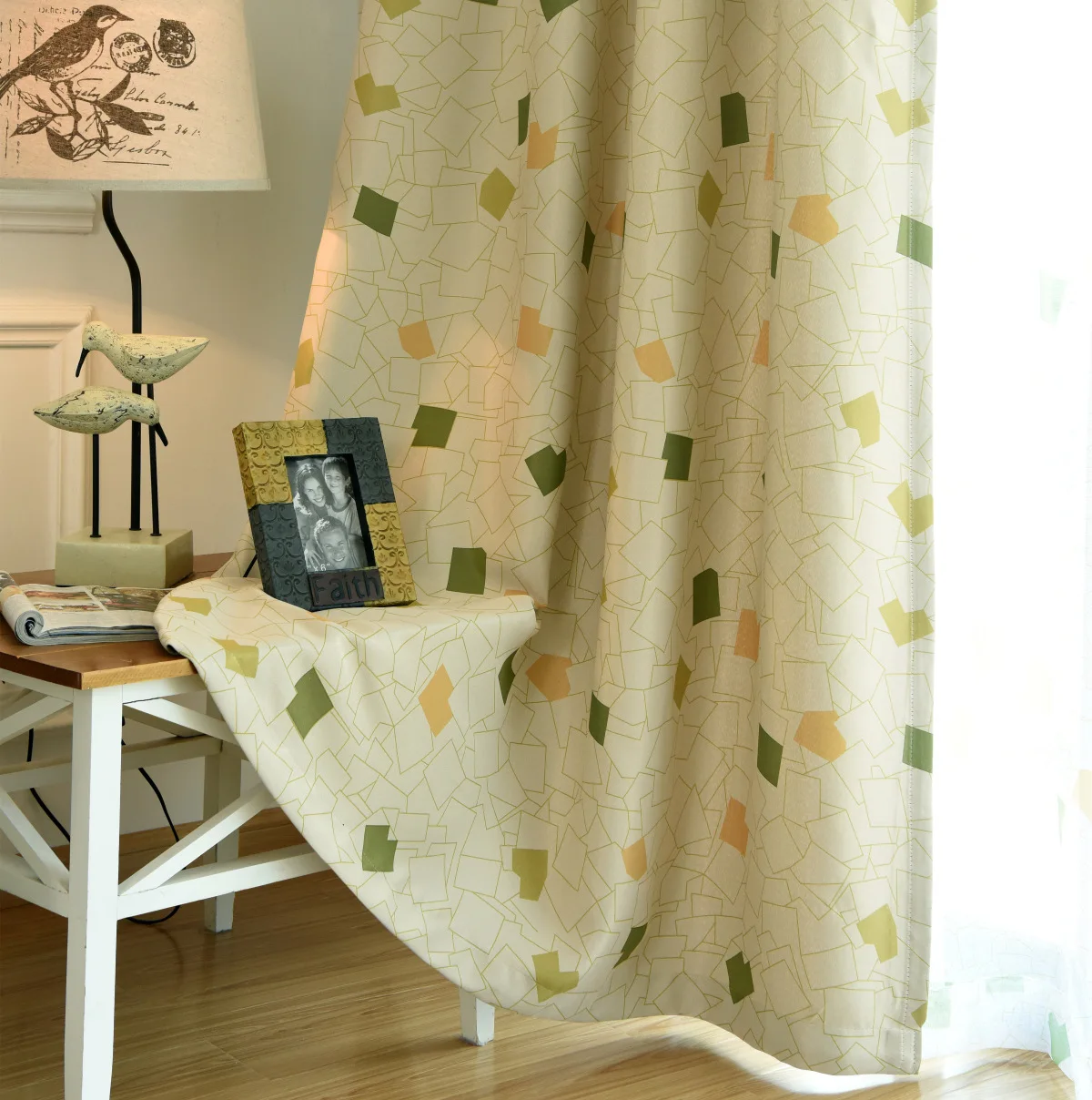 Floating Curtains Living Room Bedroom Custom Shade Fabric Minimalism