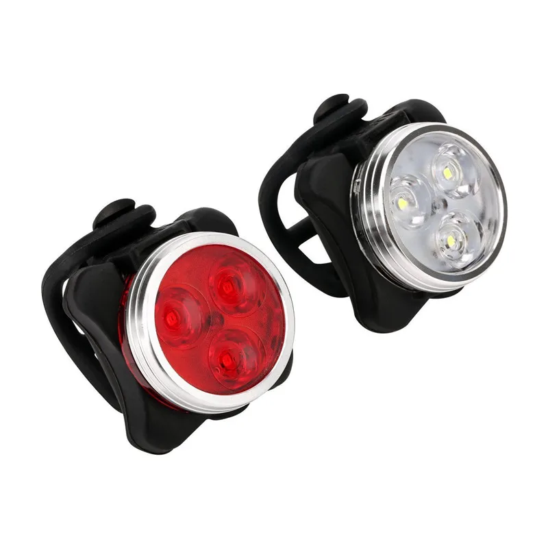 

Built-in battery Bicycle Headlight Tail Light 4 modes Rechargeable USB LED Bike Light Flashlight With Mount Bicycle Accessories