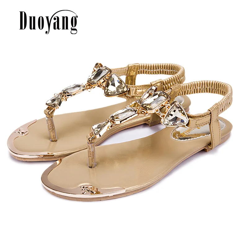 Woman Sandals 2019 fashion high quality Rhinestone women flip flops shoes ladies casual summer beach shoes