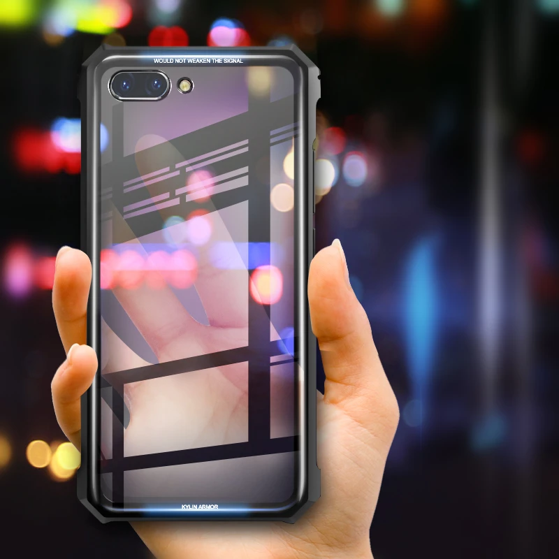 Voppton Luxury Clear Case for Huawei honor 10 case metal frame Tempered glass Combo cover For Huawei Honor 10 honor10 Fundas  (10)