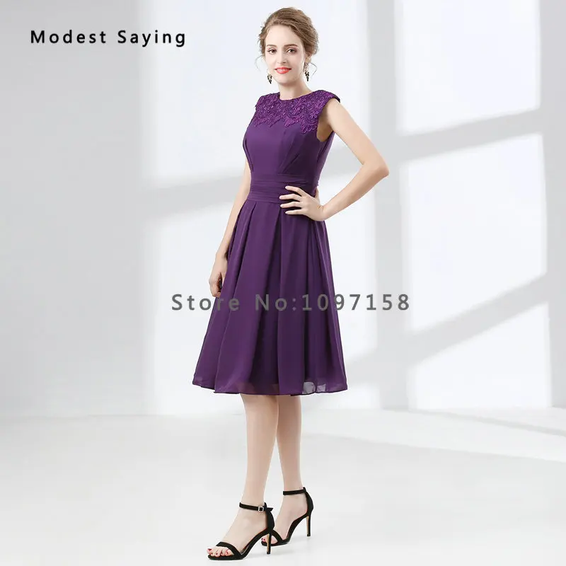 Изящный, темно-синий ТРАПЕЦИЕВИДНОЕ кружевное платье подружки невесты фициальном стиле фиолетового цвета до колена Длина шифоновое платье со стразами на свадьбу Выходные туфли на выпускной бал платья
