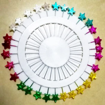 

360Pcs star hijab pins sewing accessories tool Decoration DIY Plug Needle Jewelry Gadgets Tailoring Pin 30pcs in a wheel