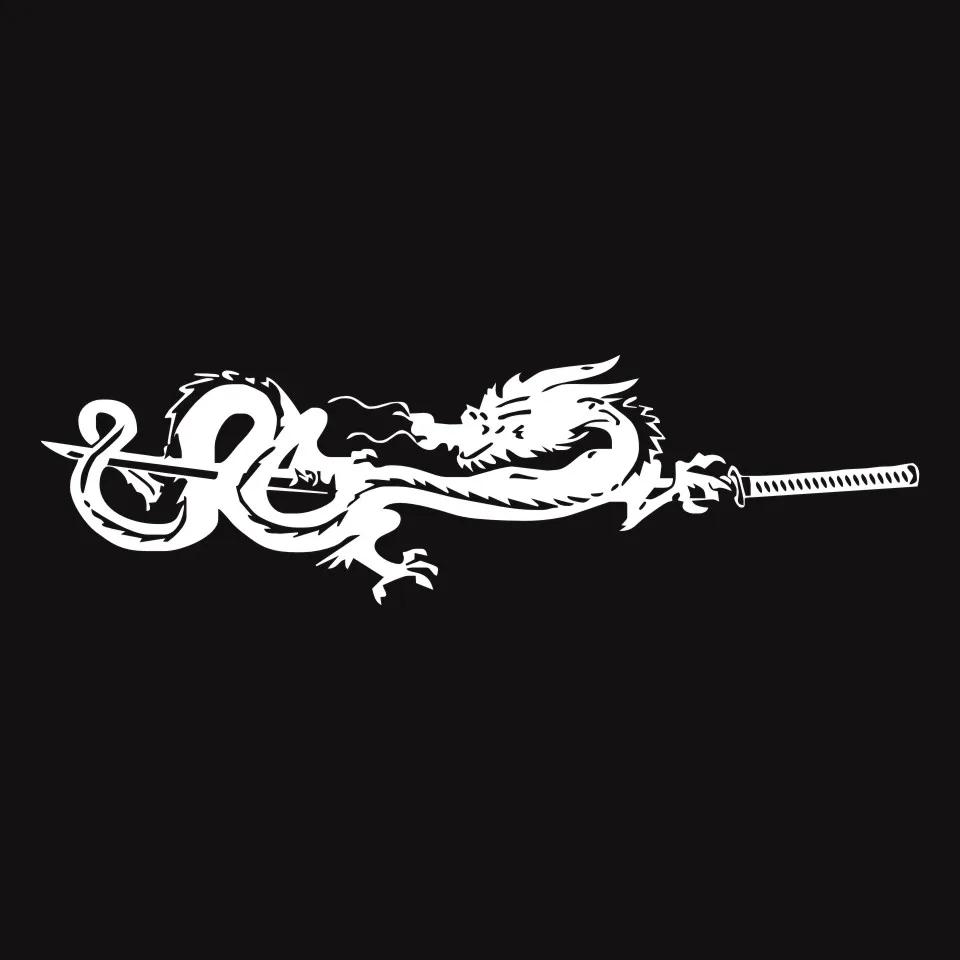 Anycuros Dragon Creative Decor Car Sticker Motorcycle Vinyl 19.1cm5 (6)