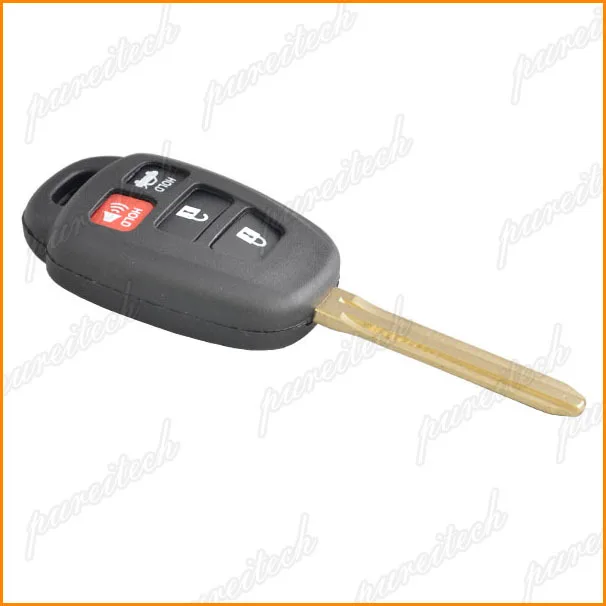 Preisei 25 шт./лот 3+ 1 кнопки автомобиль дистанционного головка ключа для Toyota брелоков Замените лезвие toy43 без логотипа