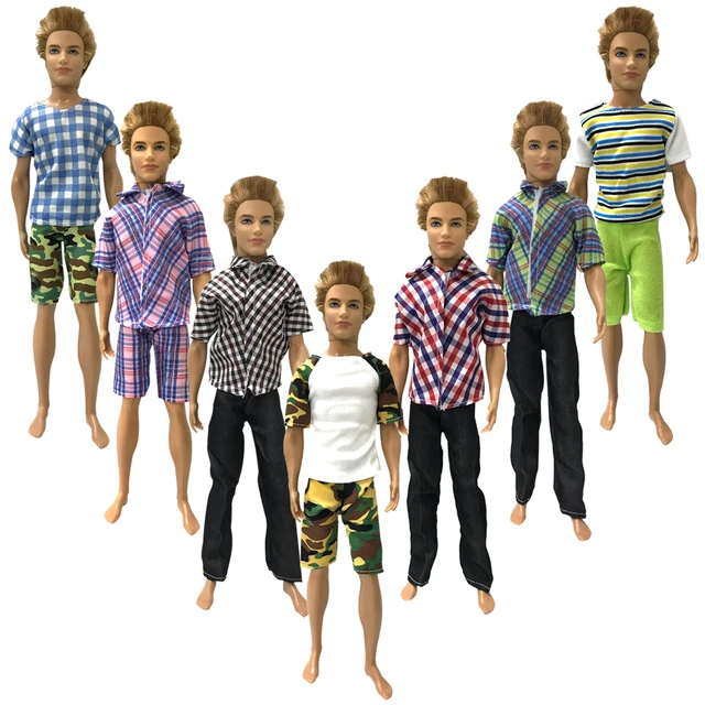 30cm Ken Doll Clothes Fashion Suit Top+pants Cool Outfit Ken Dolls For  Barbies Boy Children's Holiday Gift Barbies Accessories - AliExpress