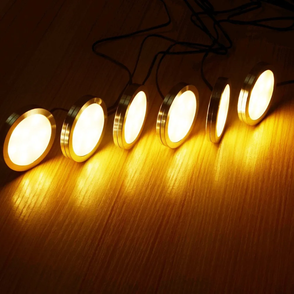 6 lights cabinet lighting white cord (3)