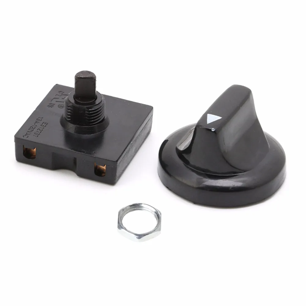 4 Position 3 Speed Fan Selector Rotary Switch Governor with Knob 13AMP