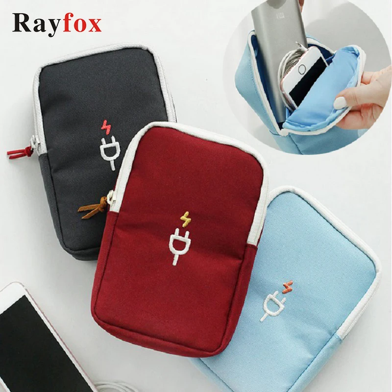 

Storage Bags Portable Digital Device Organizer Headphone USB Power Bank Storage Oxford Travel Digital Gadget Holder Organizer