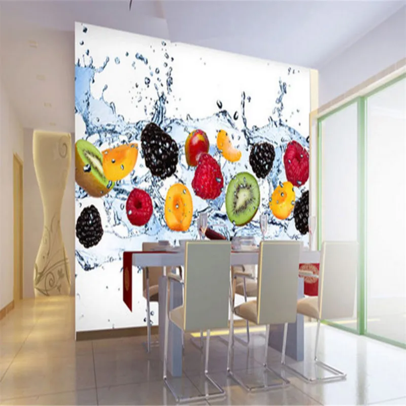 

custom modern any size 3d non-woven wallpaper wall murals 3d wallpaper dynamic fruit restaurant background wallpaper
