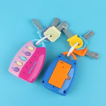 1 шт. красочная вспышка музыка умный дистанционный автомобиль голоса музыкальная машинка ключ музыкальный инструмент Игрушка развивающая игрушка детский подарок 2 цвета прочный