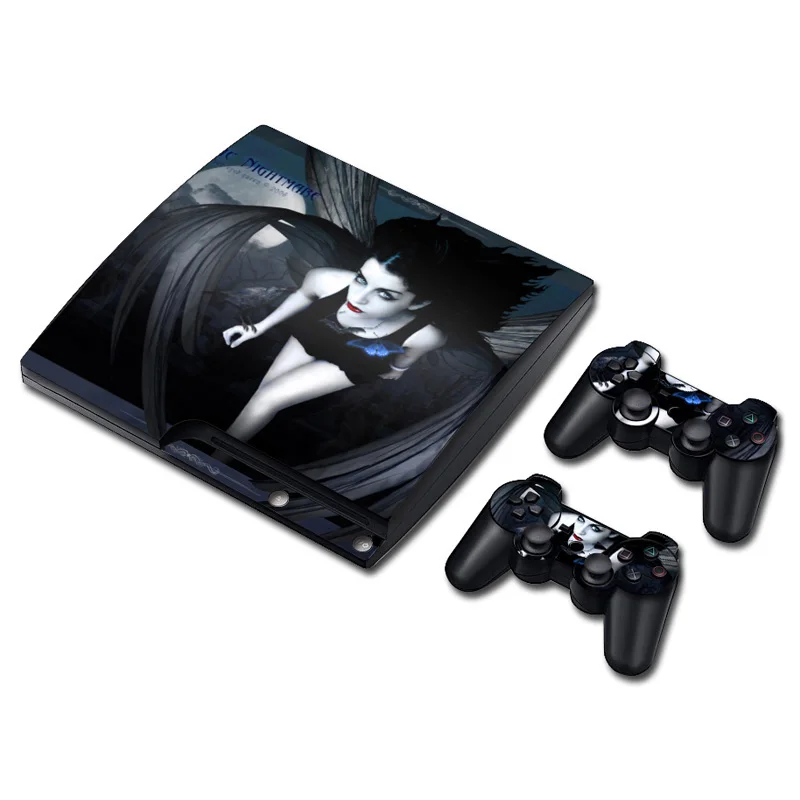 

Cool Video Game skin stickers Decal Stickers For PS3 Slim Skin Sticker Cover console and controller skin