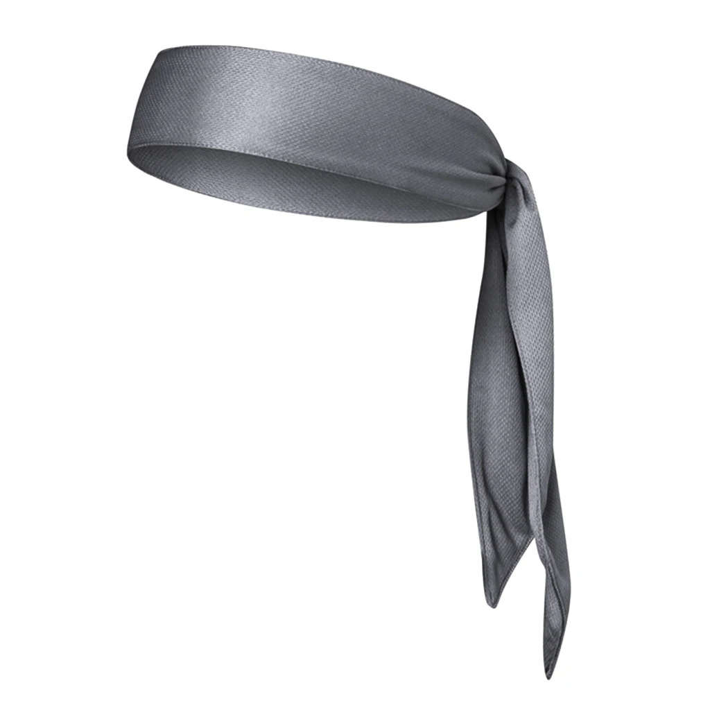 Sports Solid Head Tie Sweatband Tennis Basketball Sweat Hair Band Headband Fits Comfortably Under Helmets Moisture for Men Women