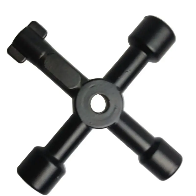 

1pcs Universal Cross Key Triangle KEY for Train Electrical Elevator Cabinet Valve Alloy Triangle/Square quick snap grip wrench