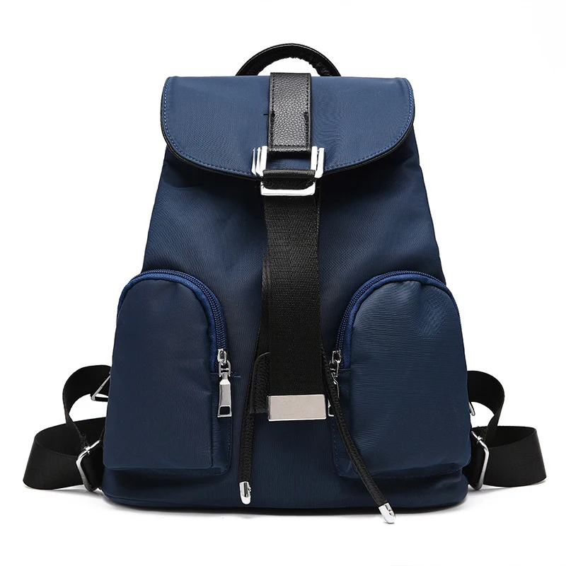 2017 Fashion Girl School Backpacks Solid High Quality Waterproof Nylon Women backpack European Shoulder BagsLadies Shoulder