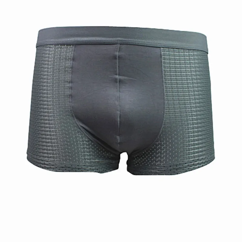 

10 pcs man boxers big size bamboo fiber mesh shorts men sexy transparent boxer ice silk breathable large underwear Wholesale