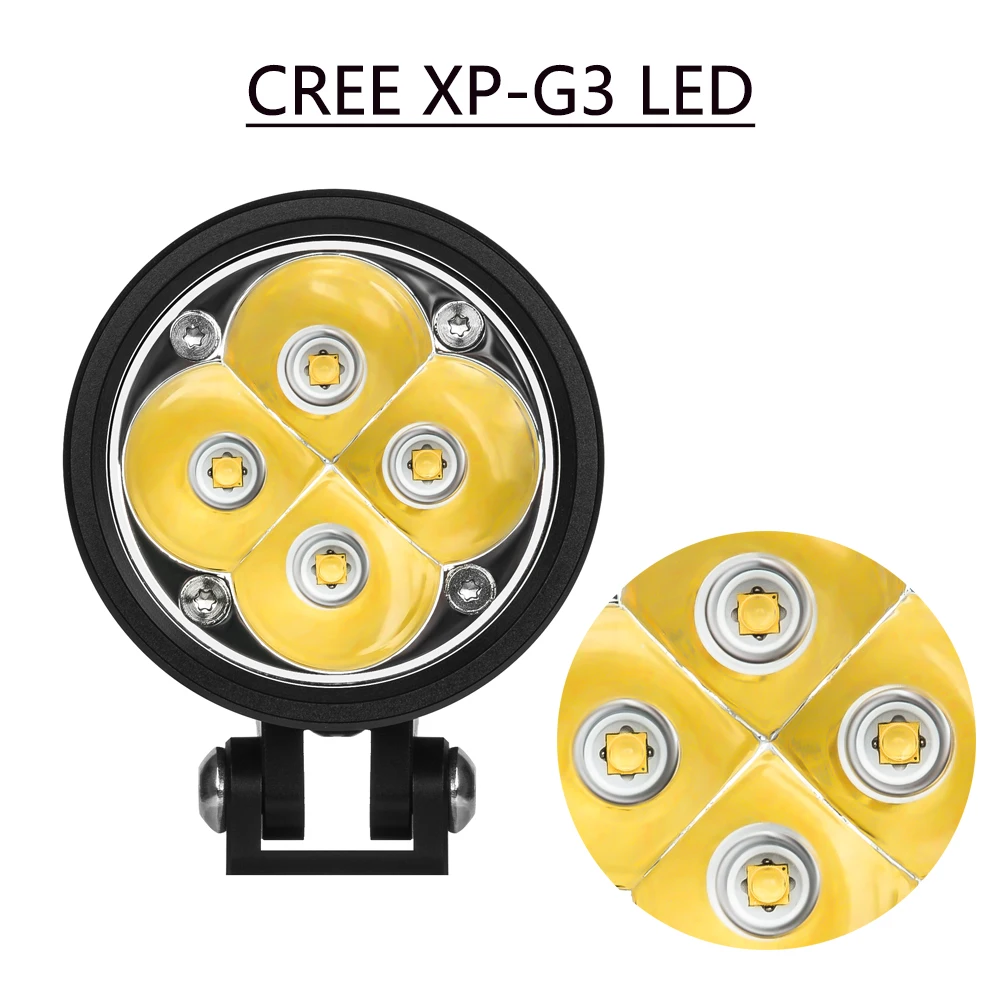 GOLDRUNWAY EXP4 наборы XPL V5 чипы светодиодный 3000 люмен 6000K Hi Lo светодиодный светильник для мотоцикла