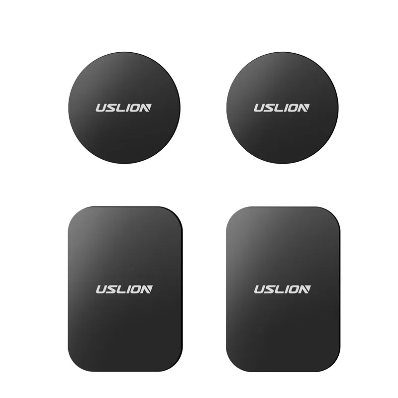 wireless charging stand for iphone and apple watch USLION Metal Plate Disk For Magnet Car Phone Holder Iron Sheet Sticker For Magnetic Mobile Stand Mount Automobile Adsorption New mobile holder Holders & Stands