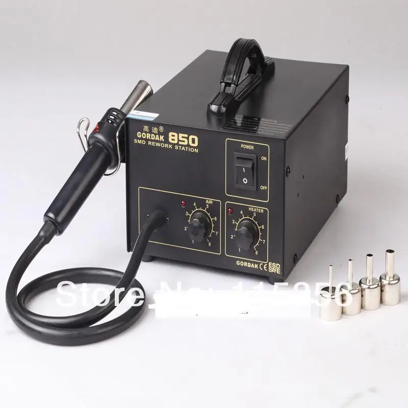 free shipping Gordak 850 Desoldering Station Hot Air heat Gun SMD