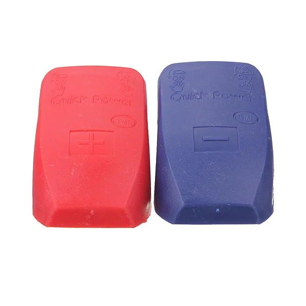 2Pcs 1 Pair Car Auto Caravan Boat Motorhome Quick Release Battery Terminals Clamps DC 12V Car Tools (1Blue+1Red)
