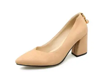 

Hight Quality High Heels Female Zapatos Mujer Ladies Pumps Women Wedding Shoes Woman Zapatos Mujer Chunky Nice Spring C161628