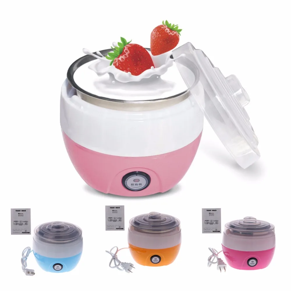 

Mini Automatic Yogurt Maker 360 Degree Stereo Fermentation Stainless Steel Machine Liner Making DIY Tool Container