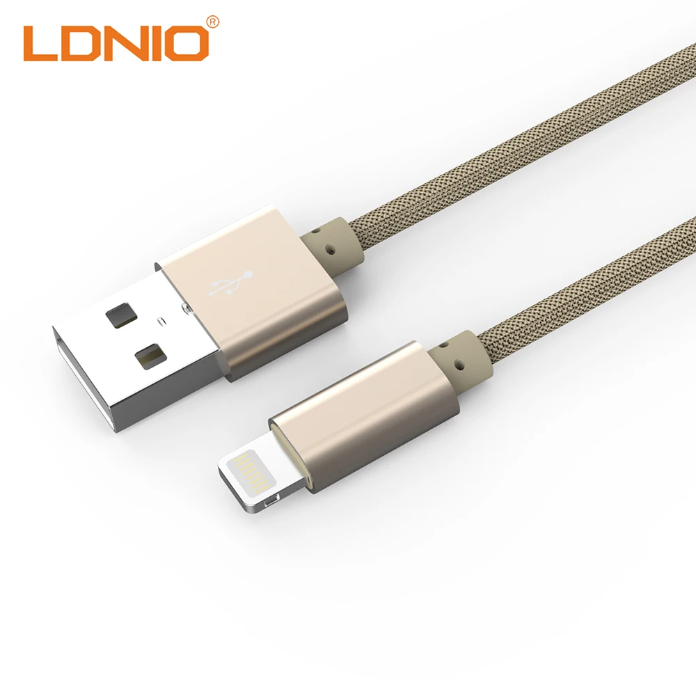 

LDNIO Lightning USB Cable For Iphone Ipad 1m Mobile Phone Data Transfer Line Quick Charging Cord Adapter Connector