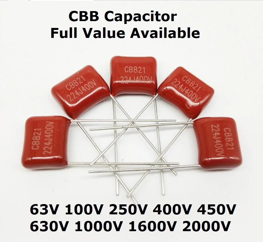Конденсатор CBB 1000 в 224 104 102 222 472 1 кв 0 НФ 22 001 мкФ Ф нФ 1000пф 102J 472J 104J 224J 10 шт. |