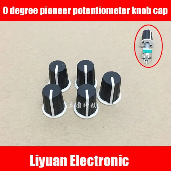 

10pcs 0 degree potentiometer knob cap rubber D axis knob cap soft knob cap EQ disc player 0C half shaft