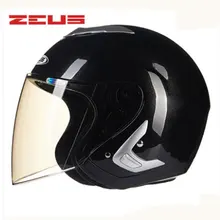 ZEUS New open face 3/4 motorcycle Free shipping Protective Gear motorcross Removable liner Casco Upscale motorbike 607B